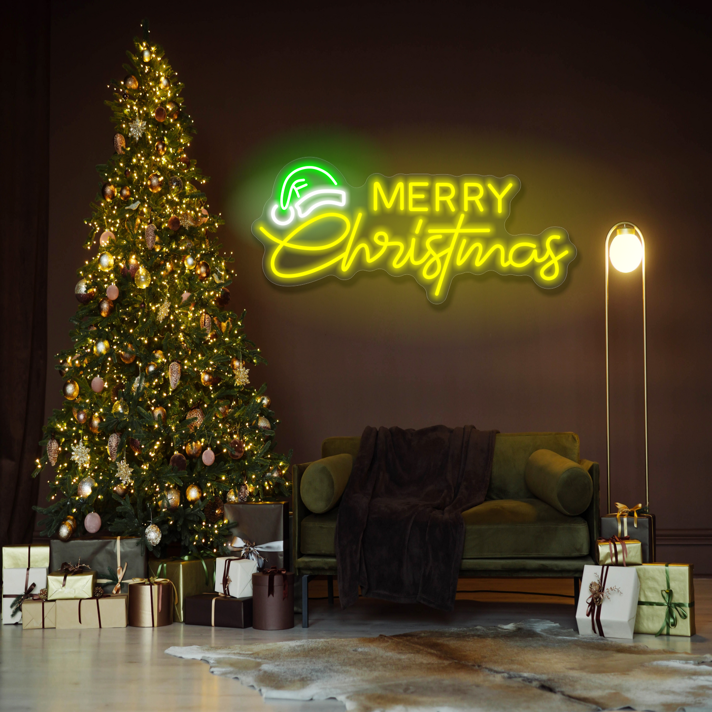 Enseigne néon LED Joyeux Noël