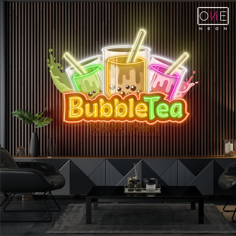 Enseigne néon LED "Bubble Tea Bliss"