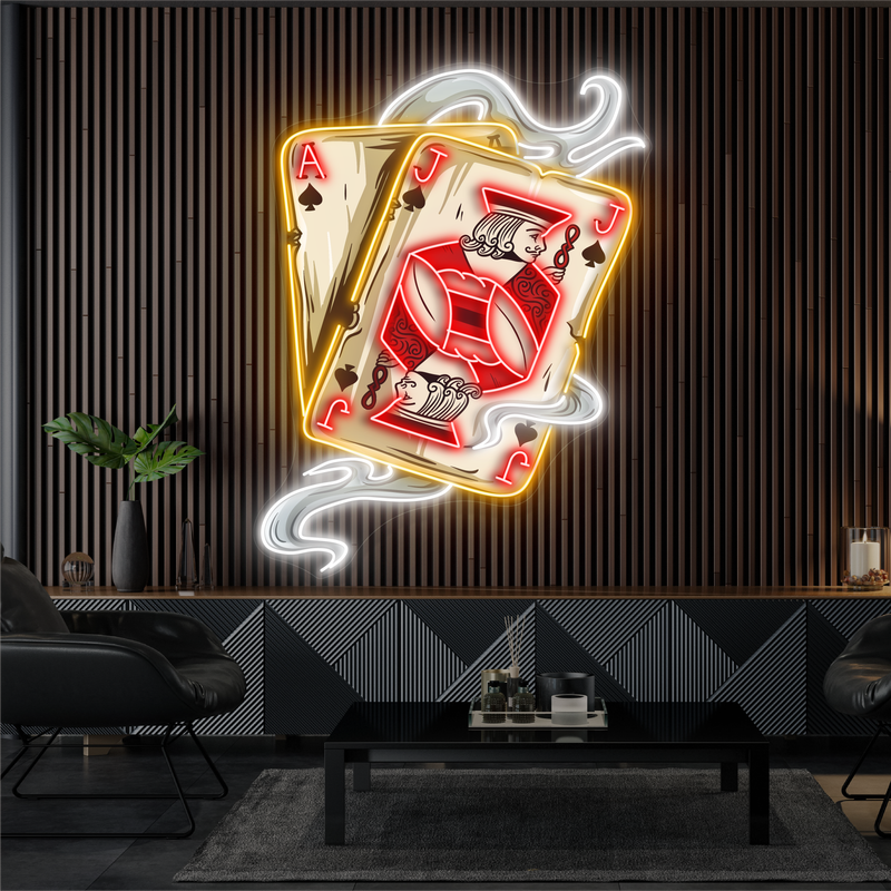 Enseigne lumineuse LED néon Ace & Jack Blaze Artwork