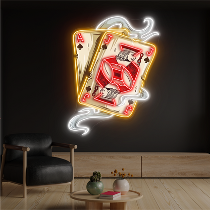 Enseigne lumineuse LED néon Ace & Jack Blaze Artwork