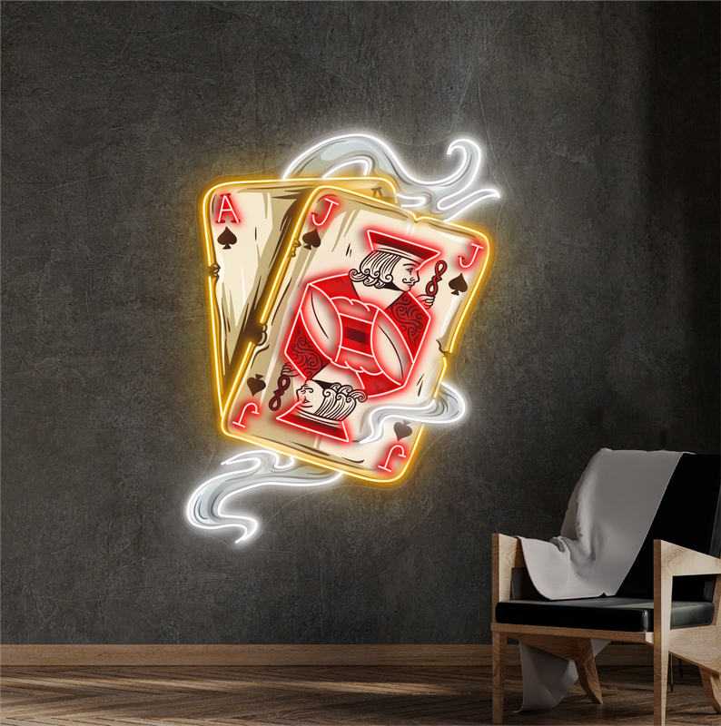 Enseigne lumineuse LED néon Ace & Jack Blaze Artwork