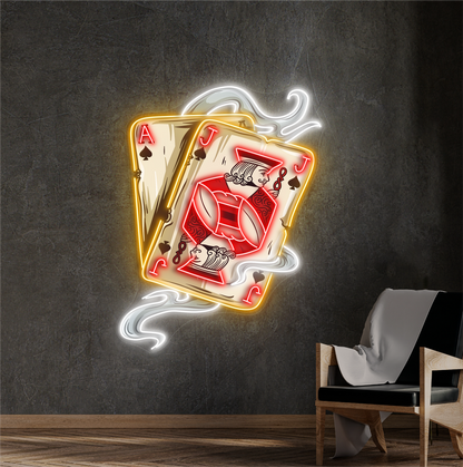 Enseigne lumineuse LED néon Ace & Jack Blaze Artwork