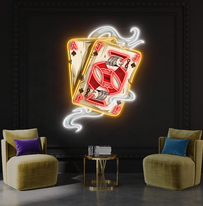 Enseigne lumineuse LED néon Ace & Jack Blaze Artwork