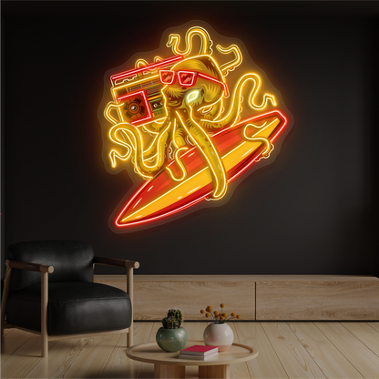 Enseigne néon LED Octo Vibe Artwork