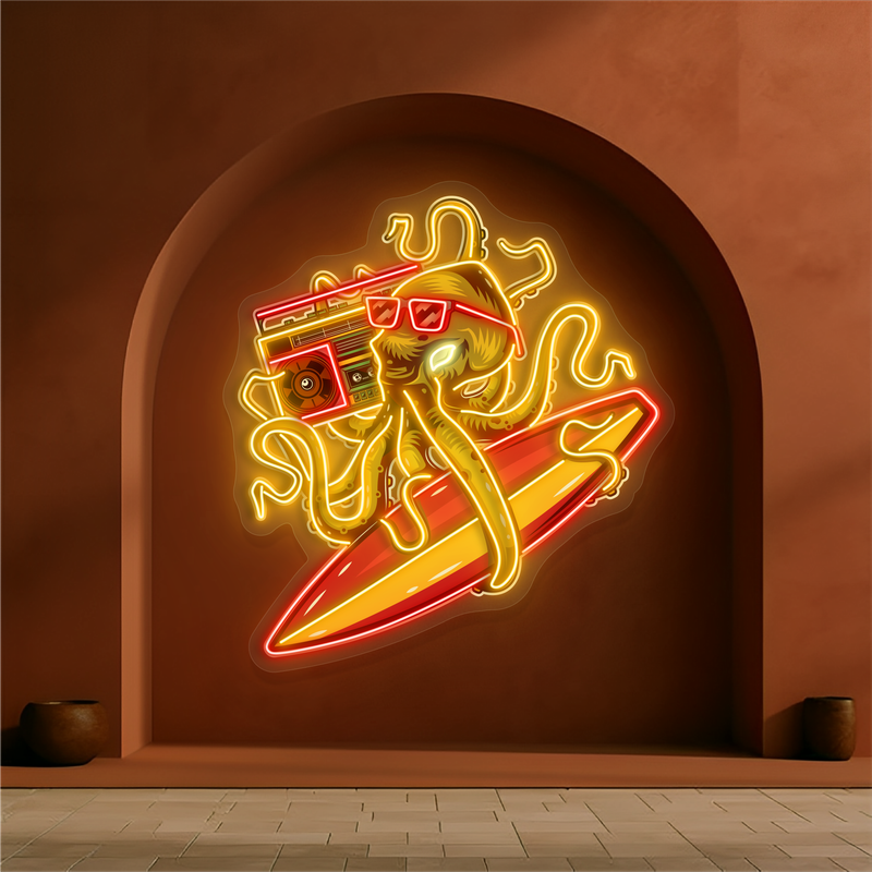 Enseigne néon LED Octo Vibe Artwork