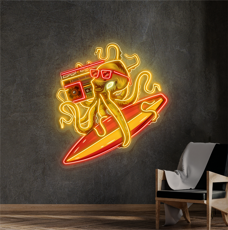 Enseigne néon LED Octo Vibe Artwork