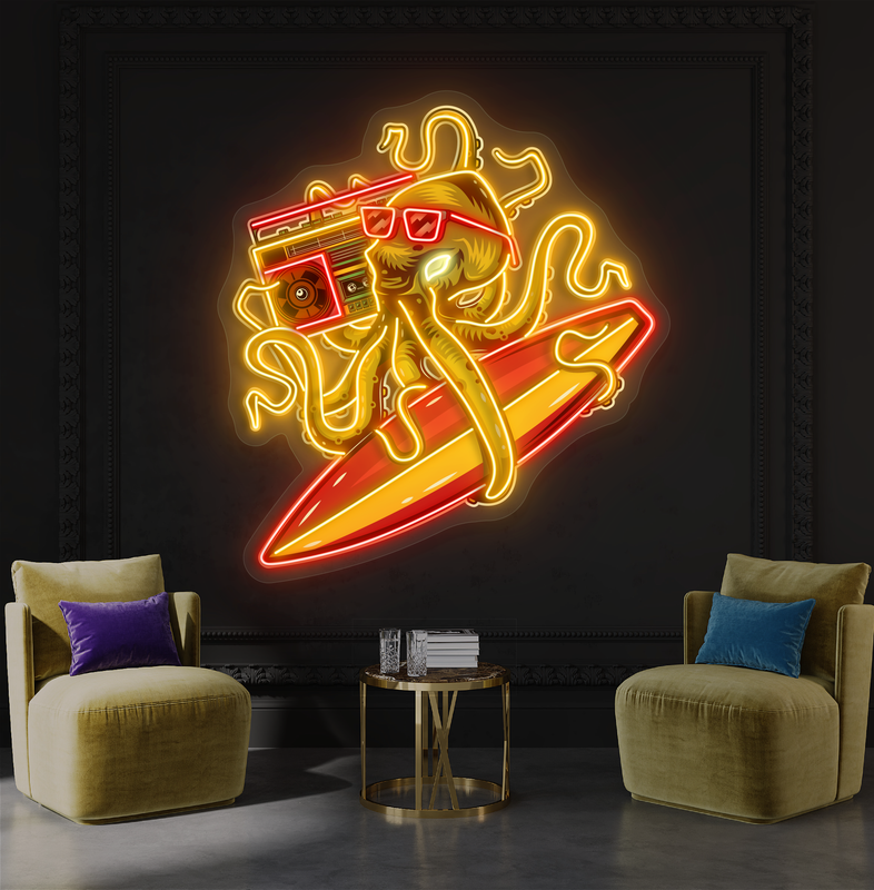 Enseigne néon LED Octo Vibe Artwork