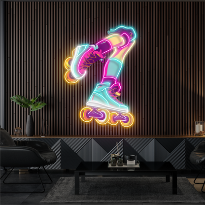 Enseigne Néon LED "Roller Vibes"