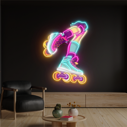 Enseigne Néon LED "Roller Vibes"