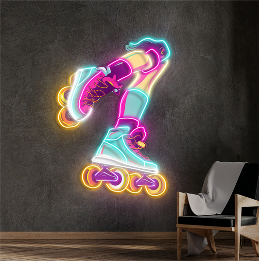 Enseigne Néon LED "Roller Vibes"
