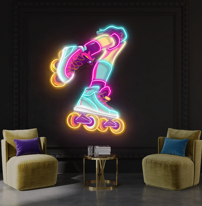 Enseigne Néon LED "Roller Vibes"