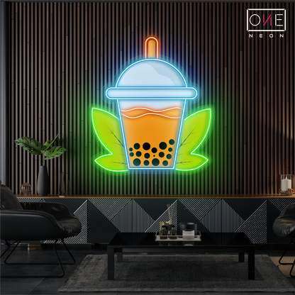 Enseigne lumineuse LED Boba Tea