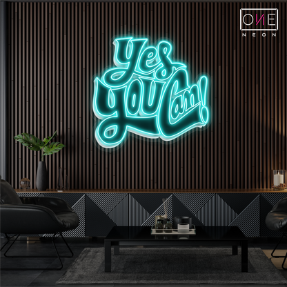 Oui, vous le pouvez ! Enseigne Néon LED d'Œuvre d'Art
