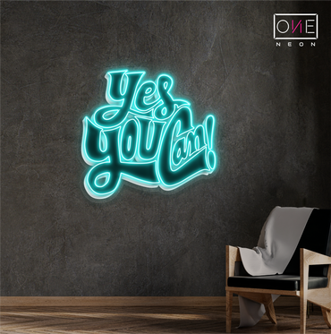 Oui, vous le pouvez ! Enseigne Néon LED d'Œuvre d'Art