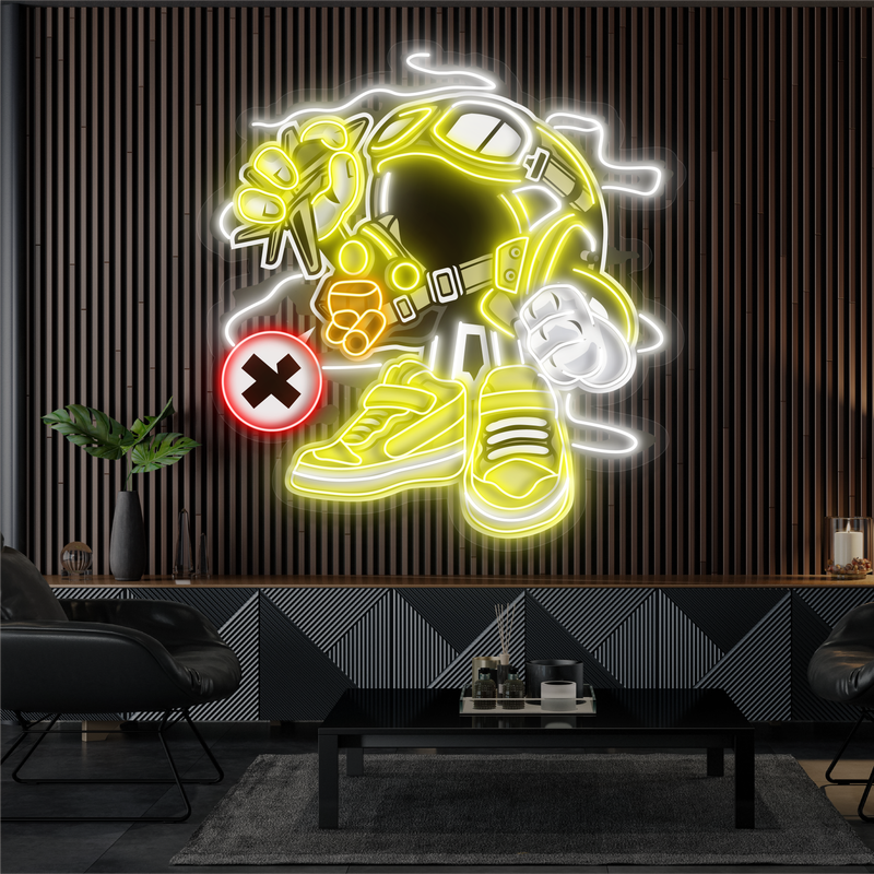 Enseigne Néon LED Artwork Robot de Combat