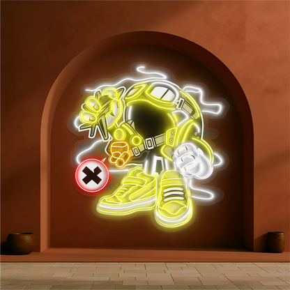 Enseigne Néon LED Artwork Robot de Combat