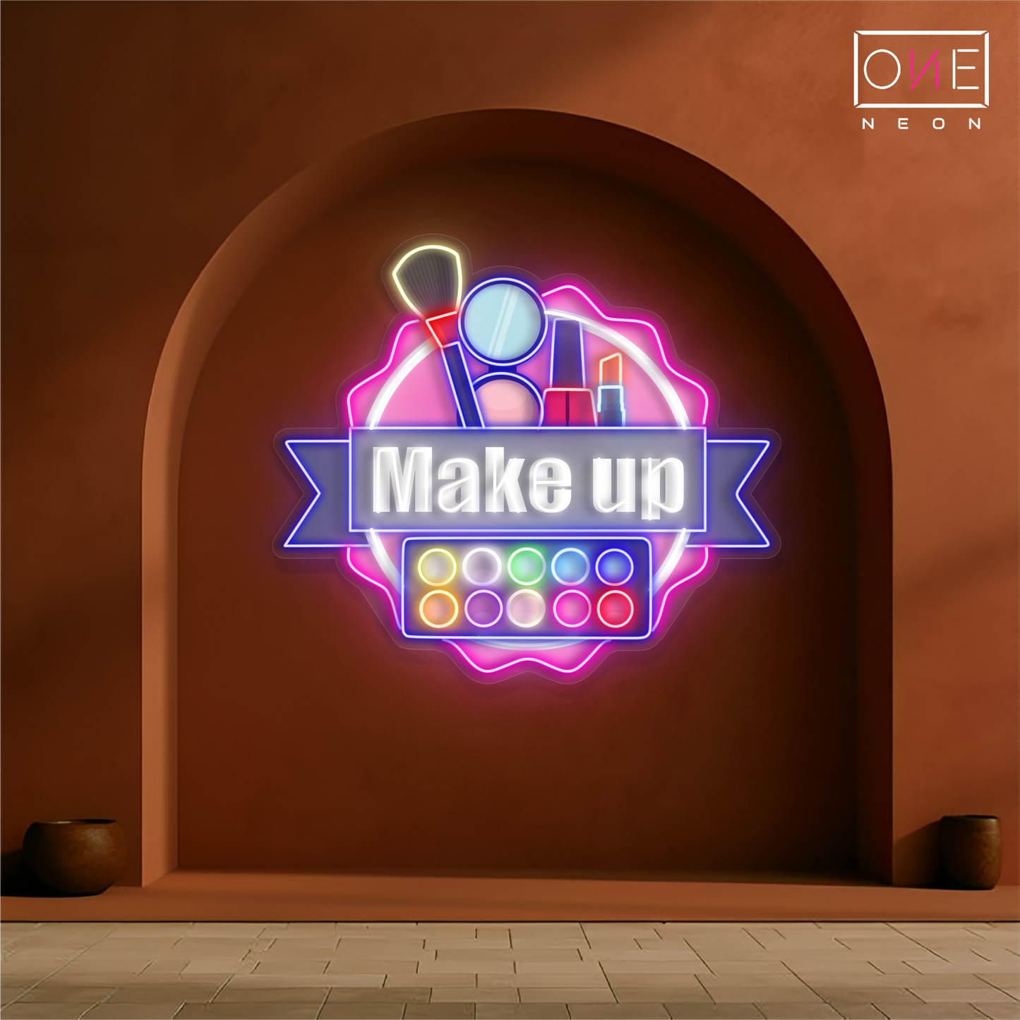Enseigne néon LED murale "Beauty Palette"
