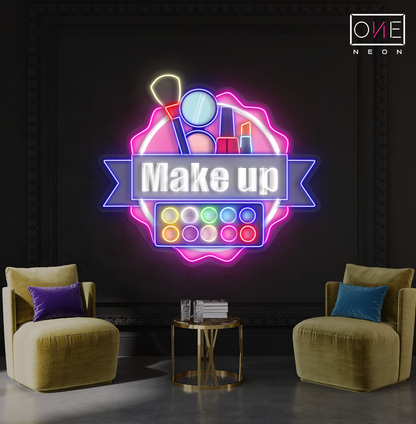 Enseigne néon LED murale "Beauty Palette"