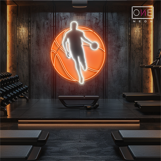 Enseigne néon LED Basket-ball