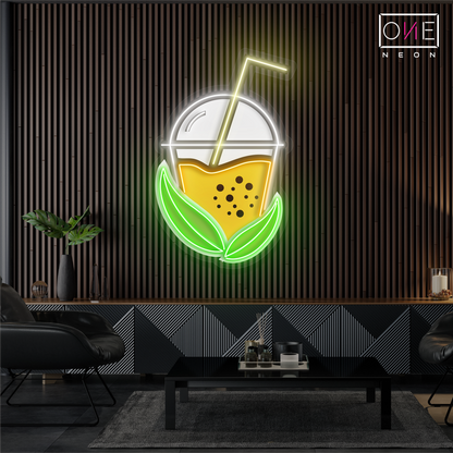 Enseigne lumineuse LED Boba Tea
