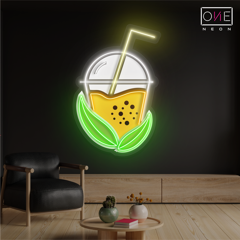 Enseigne lumineuse LED Boba Tea