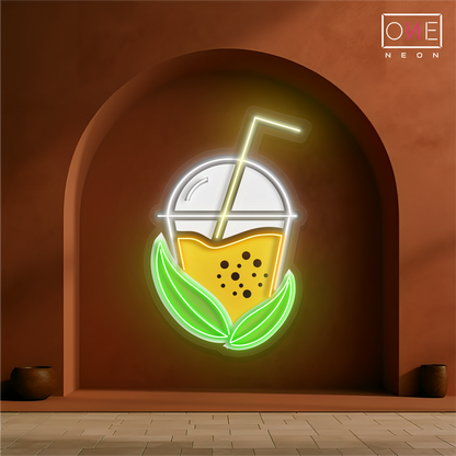 Enseigne lumineuse LED Boba Tea