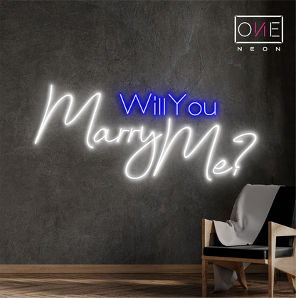 Veux-tu m'épouser ? Enseigne néon LED