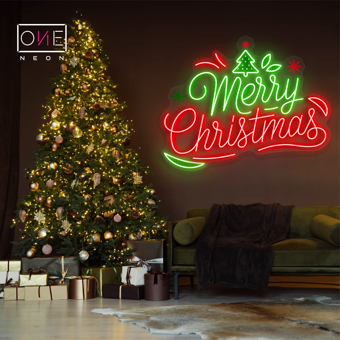 Enseigne au néon LED « Joyeux Noël »