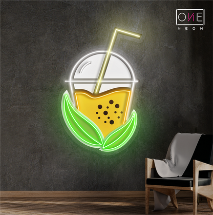 Enseigne lumineuse LED Boba Tea