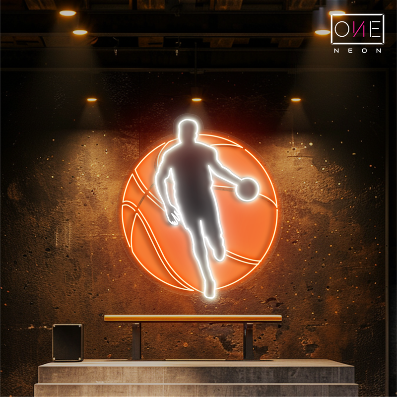 Enseigne néon LED Basket-ball
