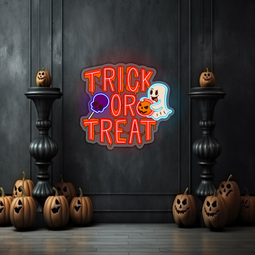 Enseigne LED Néon "Joyeux Halloween"