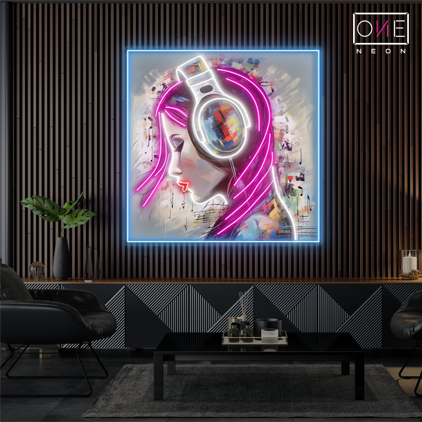 Enseigne au néon LED "Neon Beats Artwork"