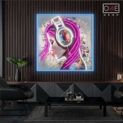 Enseigne au néon LED "Neon Beats Artwork"