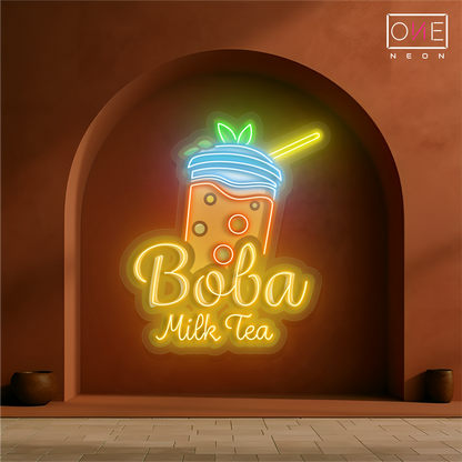 Enseigne néon LED Boba Milk Tea