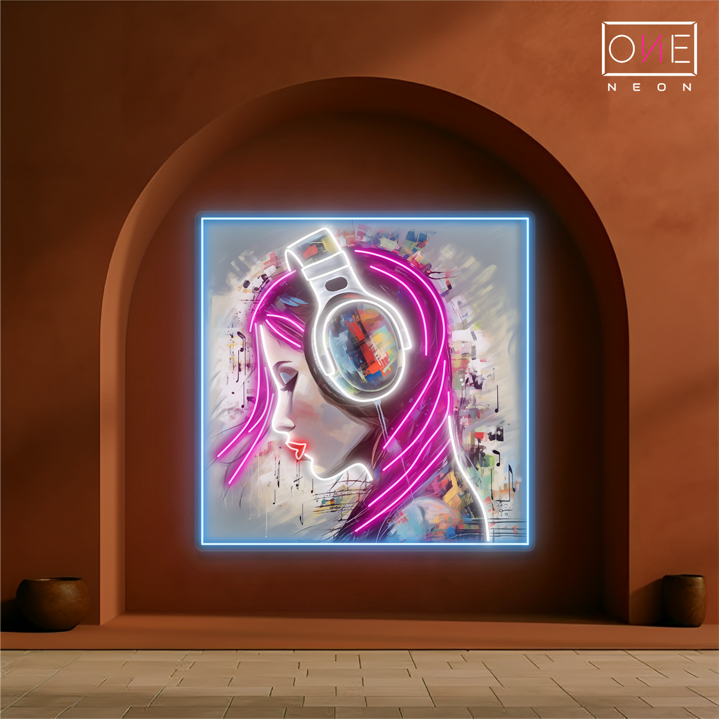 Enseigne au néon LED "Neon Beats Artwork"