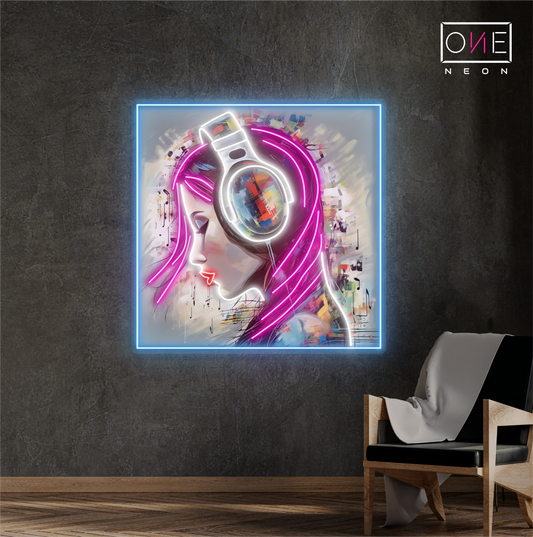 Enseigne au néon LED "Neon Beats Artwork"