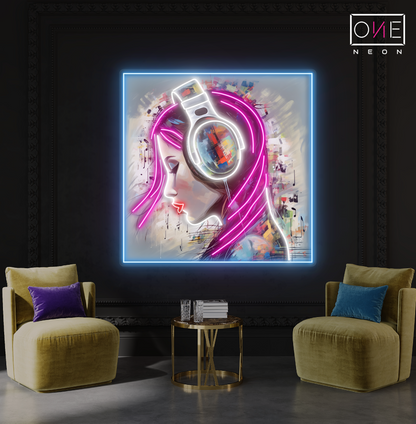Enseigne au néon LED "Neon Beats Artwork"