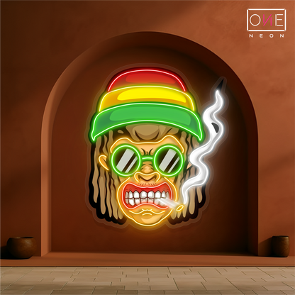 Enseigne LED Néon Décorative Rasta Vibes