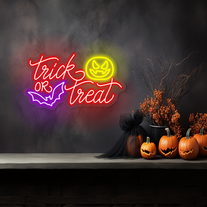 Enseigne LED Néon "Joyeux Halloween"