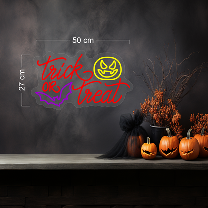 Enseigne LED Néon "Joyeux Halloween"