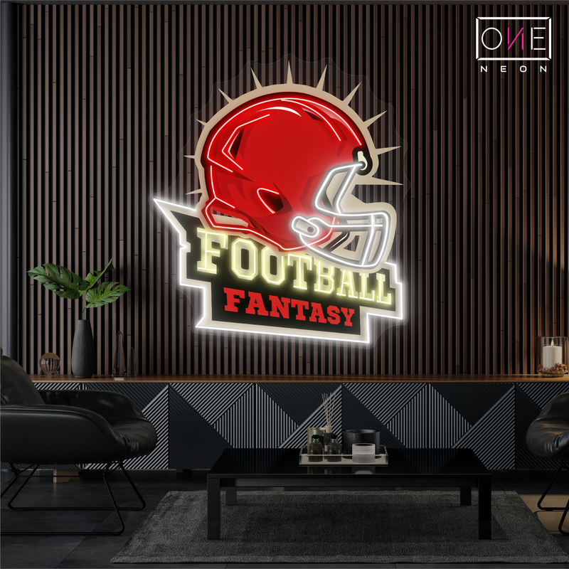 Enseigne lumineuse LED néon Football Fantasy
