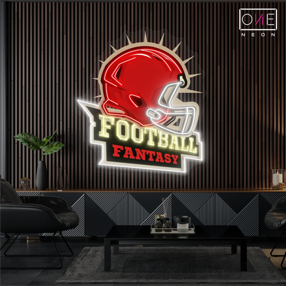 Enseigne lumineuse LED néon Football Fantasy