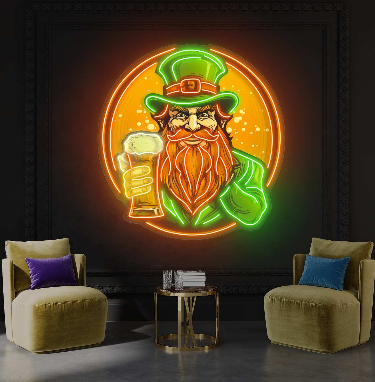 Enseigne Néon LED "Leprechaun's Toast"