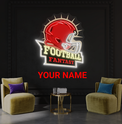 Enseigne lumineuse LED néon Football Fantasy