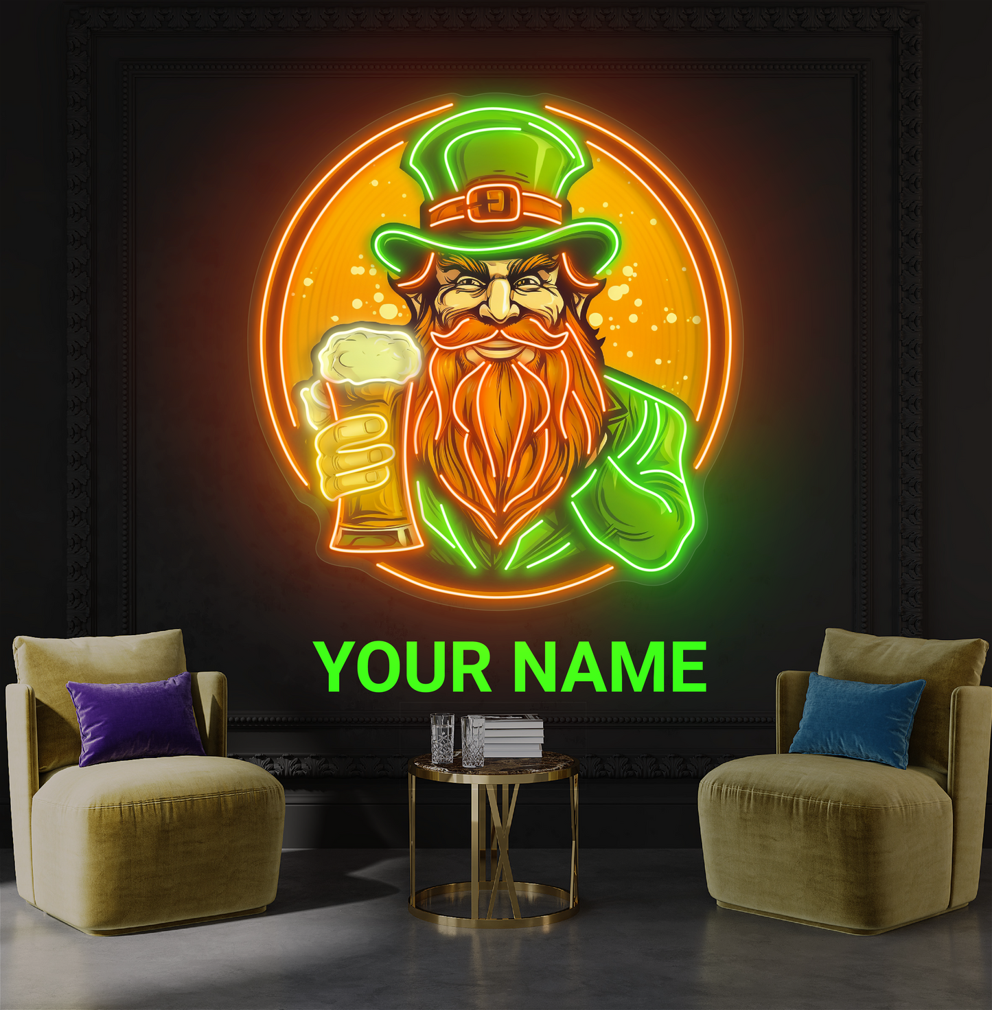 Enseigne Néon LED "Leprechaun's Toast"