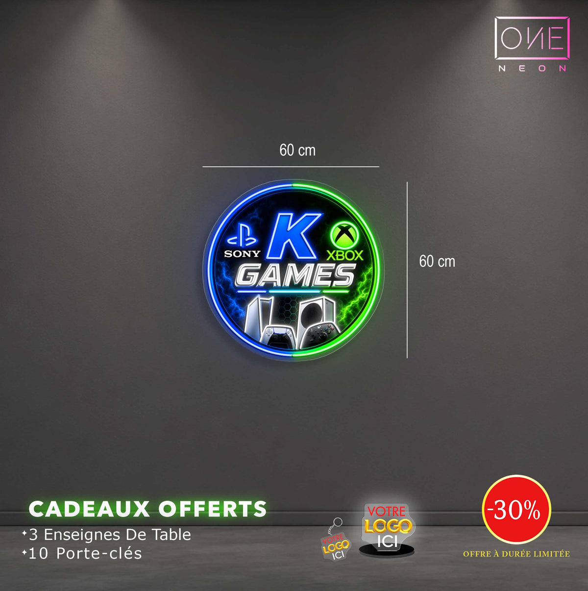 K Games | Enseigne LED Néon