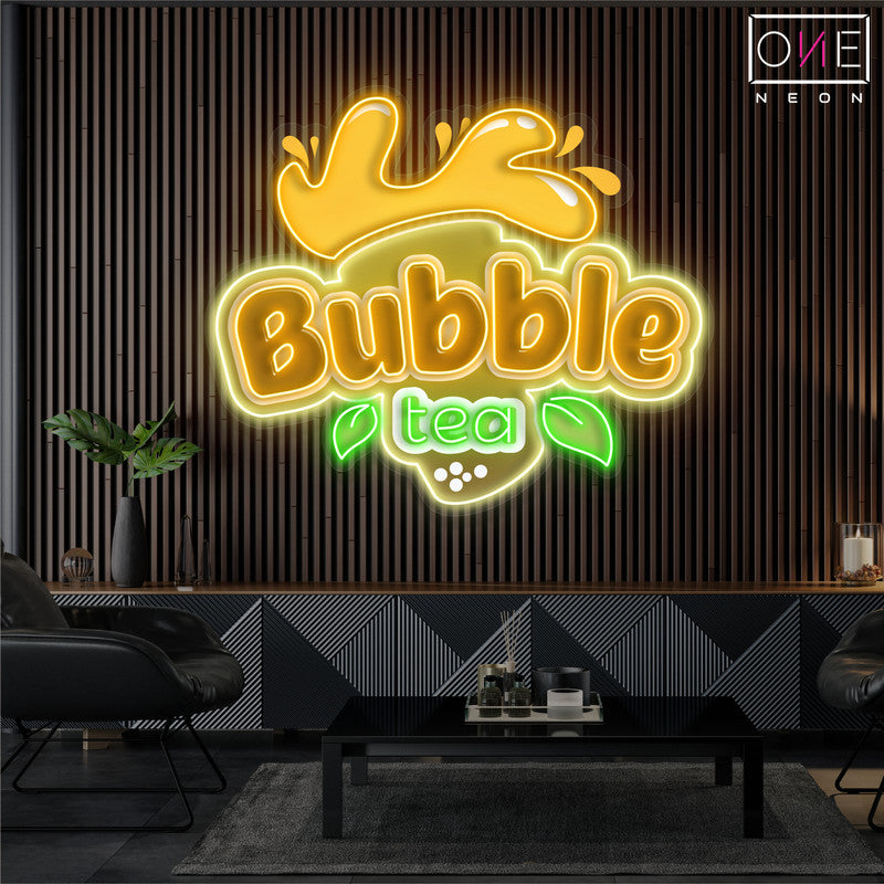 Enseigne néon LED "Bubble Tea Bliss"