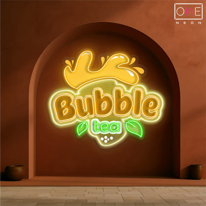 Enseigne néon LED "Bubble Tea Bliss"