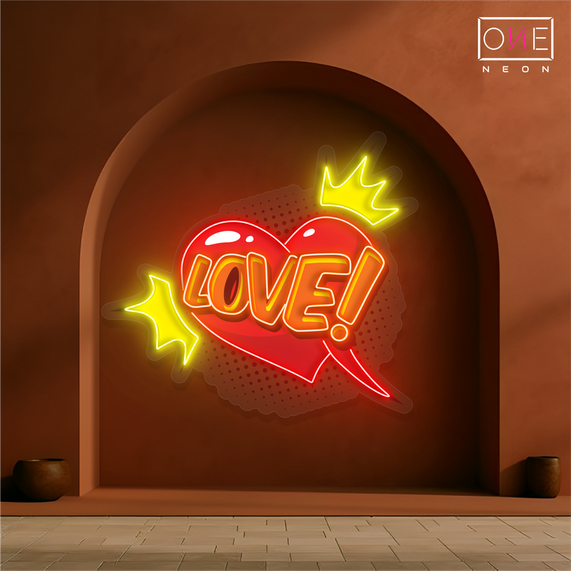 Enseigne néon LED "Amour Royal"