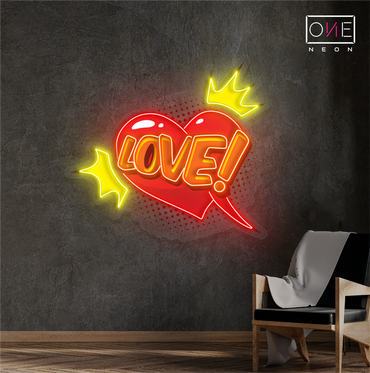 Enseigne néon LED "Amour Royal"